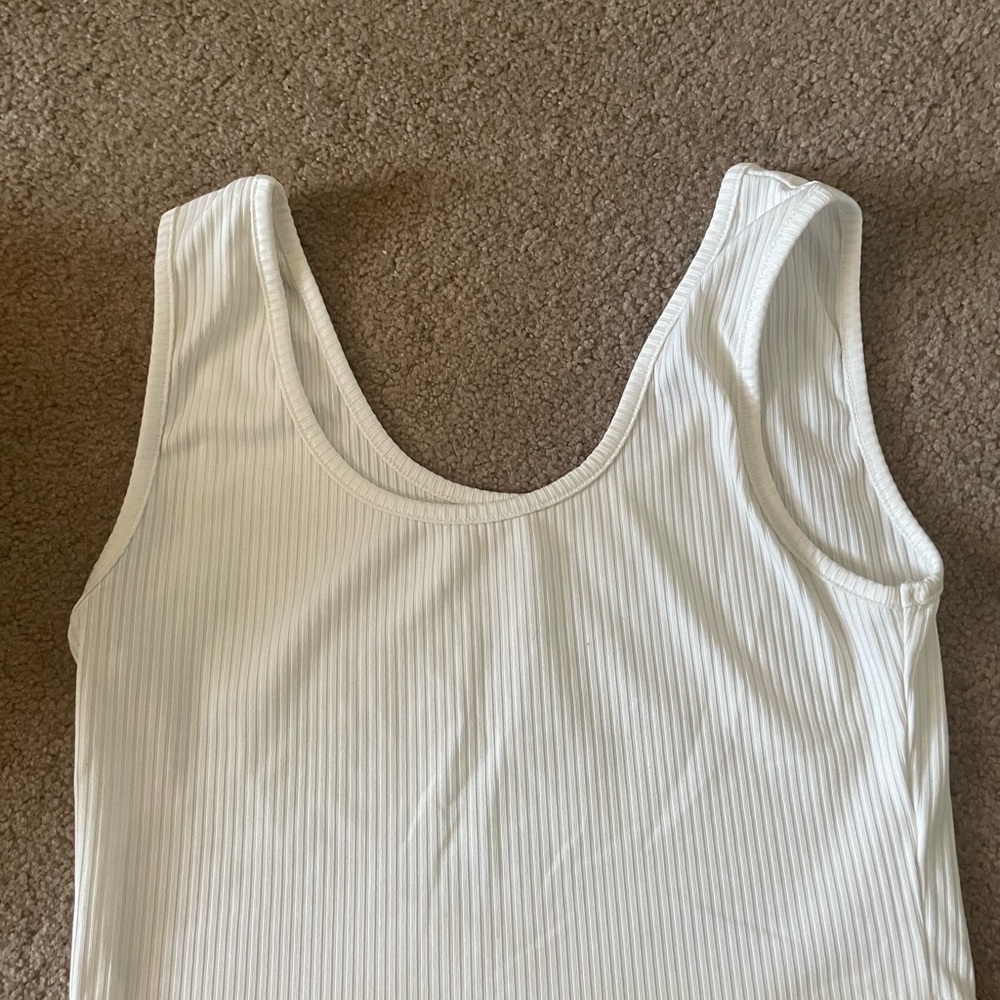 Large white tank top